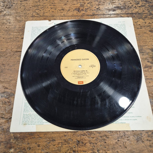 LP Francesco Guccini - Via Paolo Fabbri 43 3C 064-188 Musica Pop Italiana Vinile