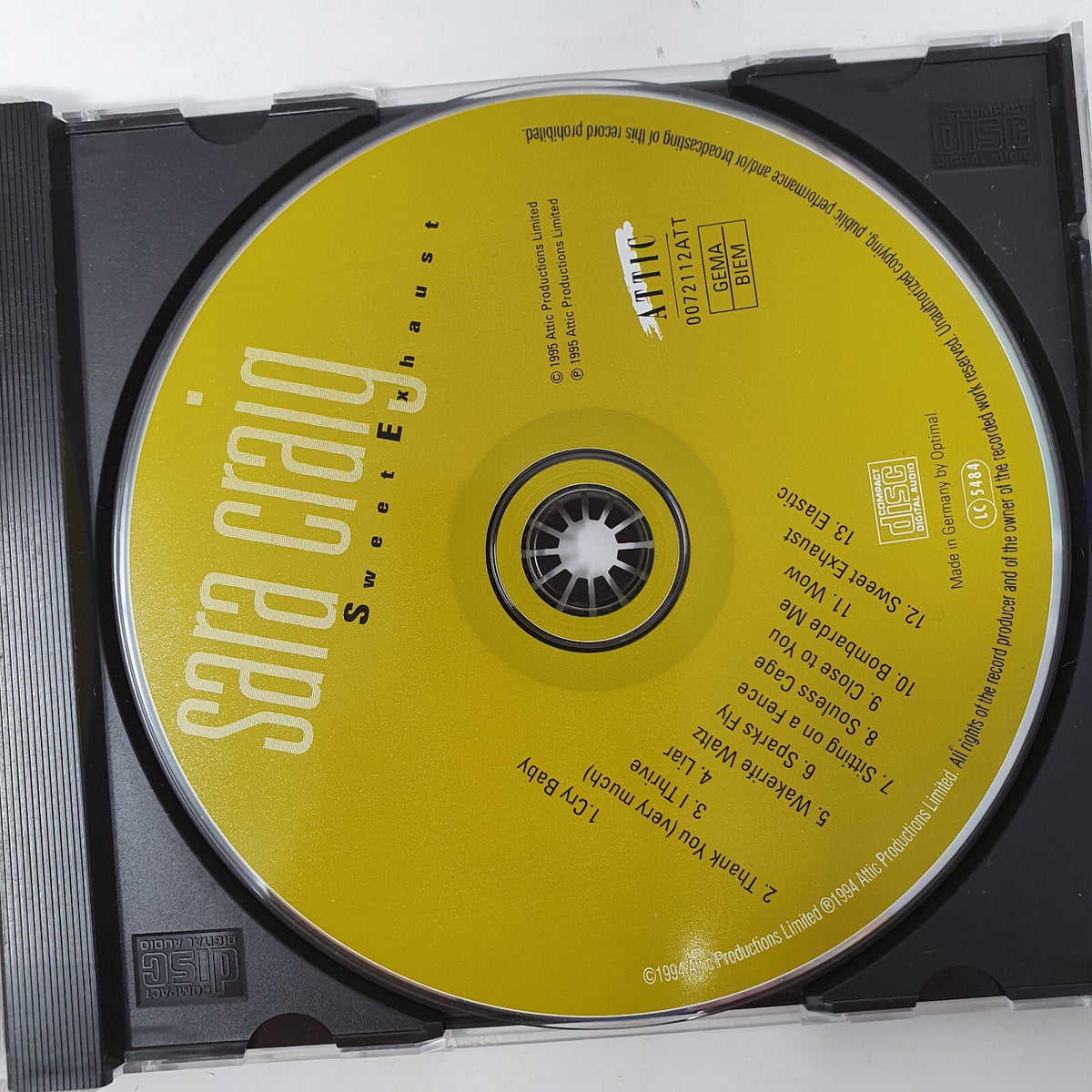 CD Sara Craig – Sweet Exhaust Attic – 0072112ATT