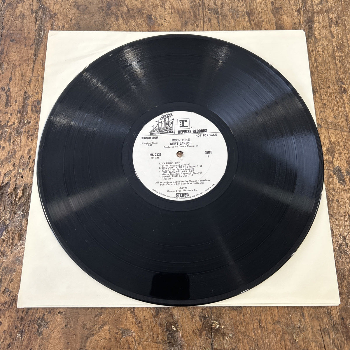 LP Bert Jansch - Moonshine MS 2129 Made In USA 1973 Rock Folk Vinile