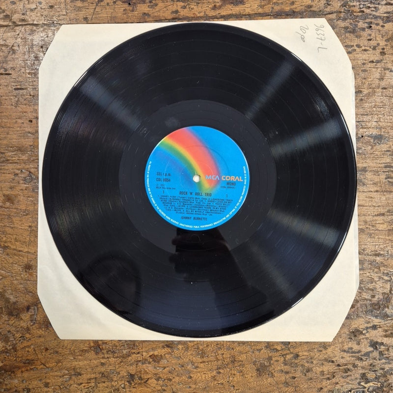 LP Johnny Burnette - Rock 'N' Roll Trio CDL 8054 Made In UK Vinile Musica Rock