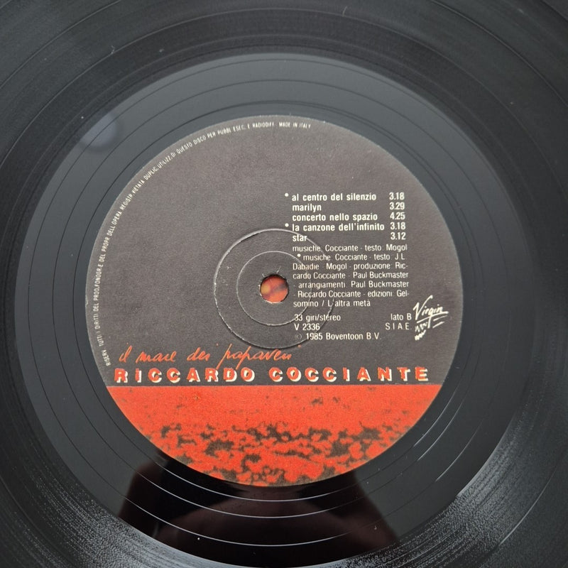LP Riccardo Cocciante Il Mare Dei Papaveri V 2336 Musica Italiana Vinile Virgin