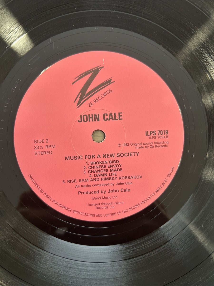 LP  John Cale- Music For A New Society ILPS 7019 Vinile Musica Alternative Rock