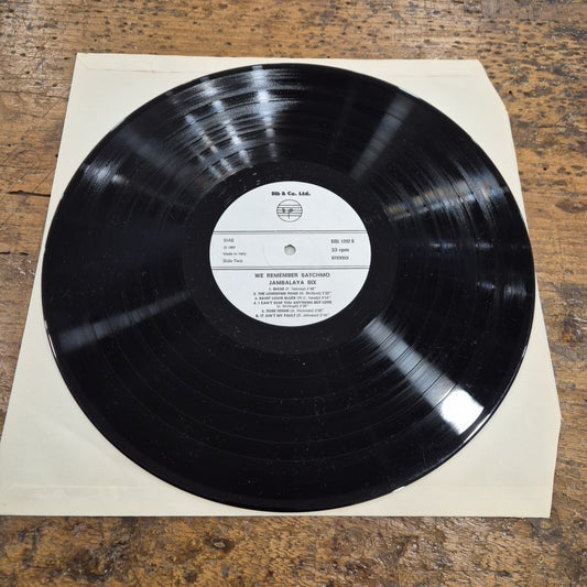 LP We Remember Satchmo Jambalaya Six SIBL 12P2 Musica Jazz Vinile