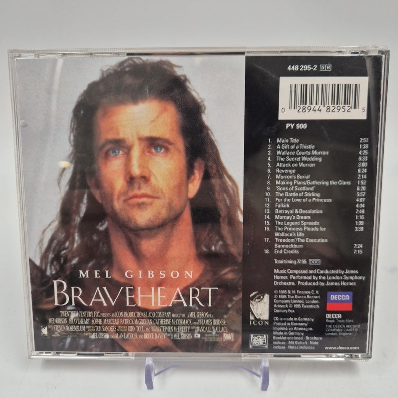 CD ost BRAVEHEART music From The Motion Picture Mel Gibson James Horner