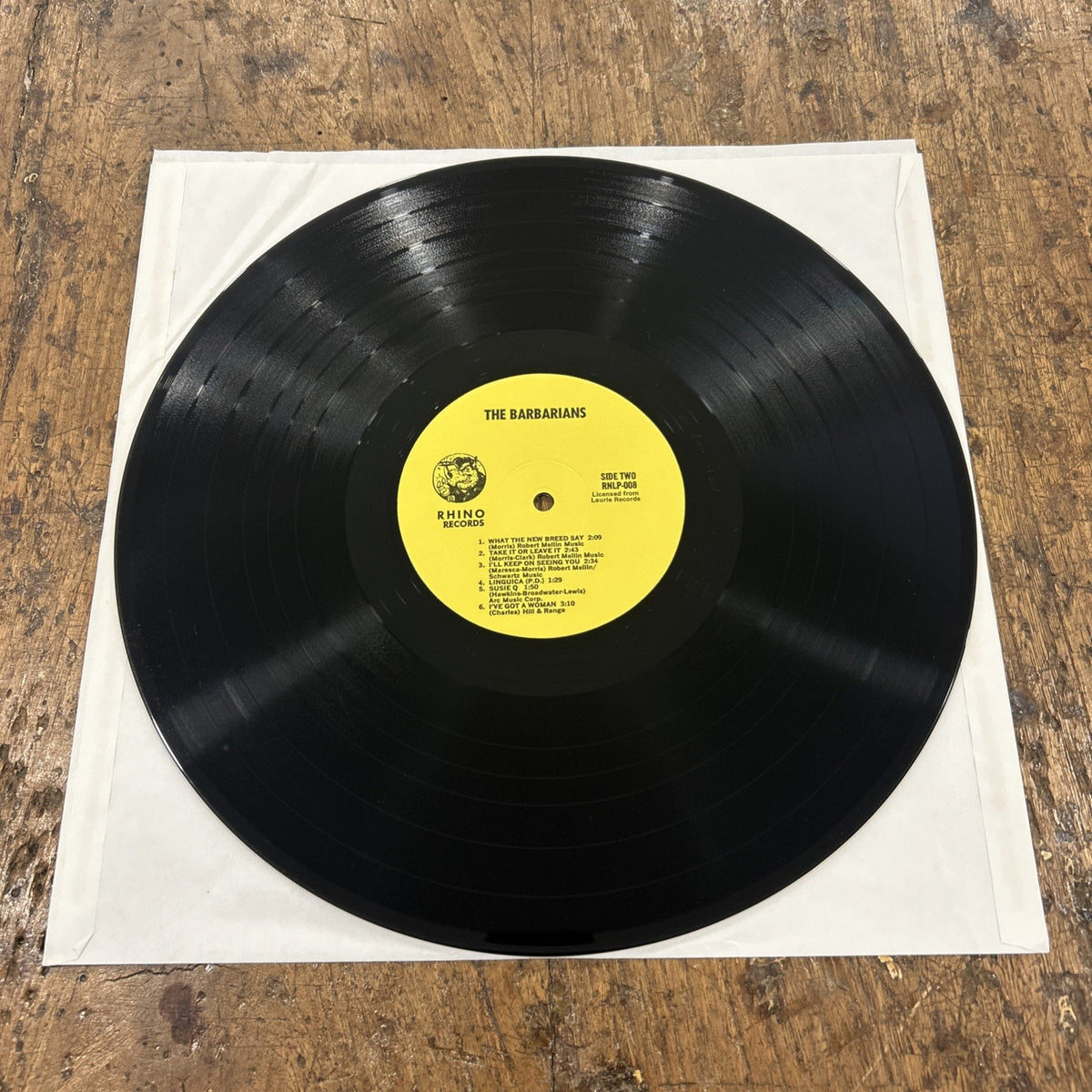 LP The Barbarians - RNLP 008 Made In USA Rhino Records 1979 Vinile Rock