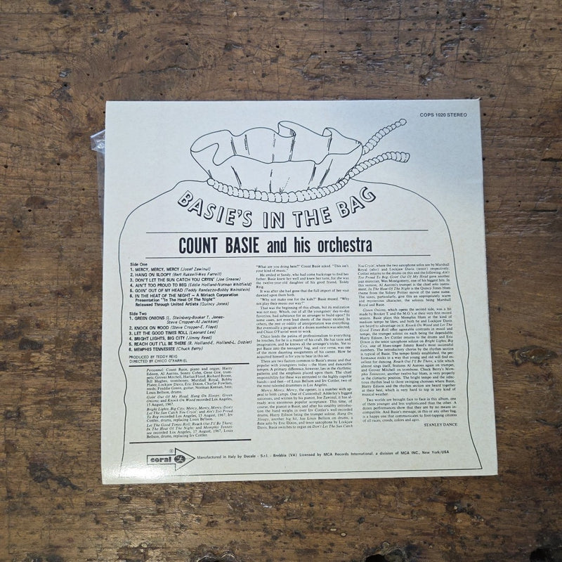 LP Count Basie - Basie's In The Bag COPS 1020 Jazz Vinile 1971 Made In USA
