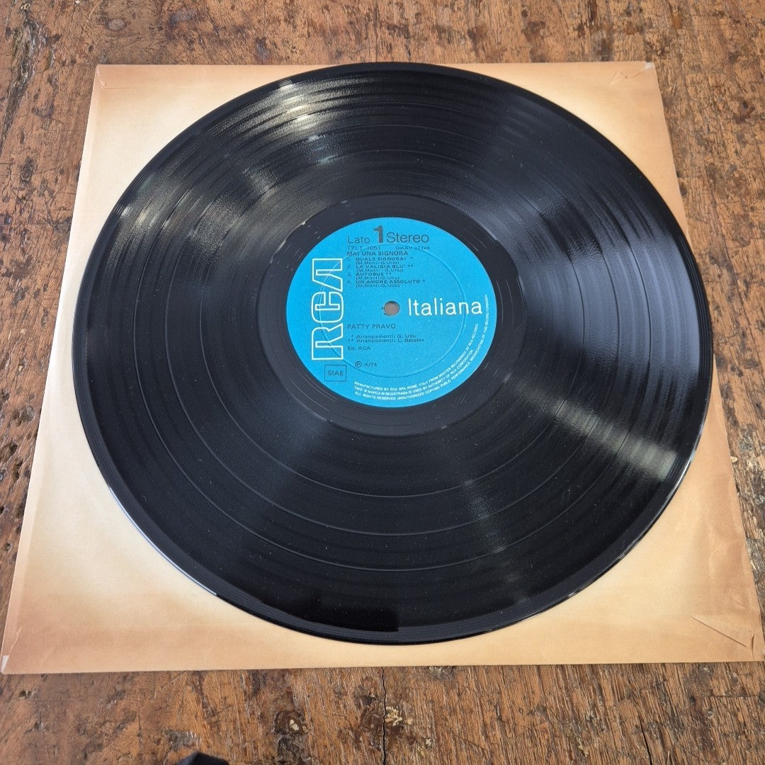 LP Patty Pravo  Mai Una Signora TPL1 1051 italy 1974 Musica Italiana Vinile 12