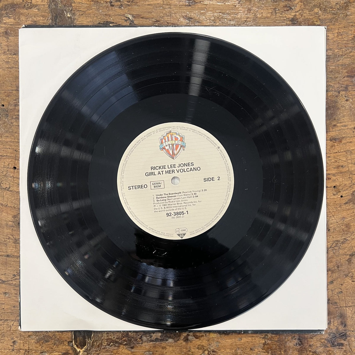 10" Vinyl Jazz Rickie Lee Jones – Girl At Her Volcano Rock Europe 1983