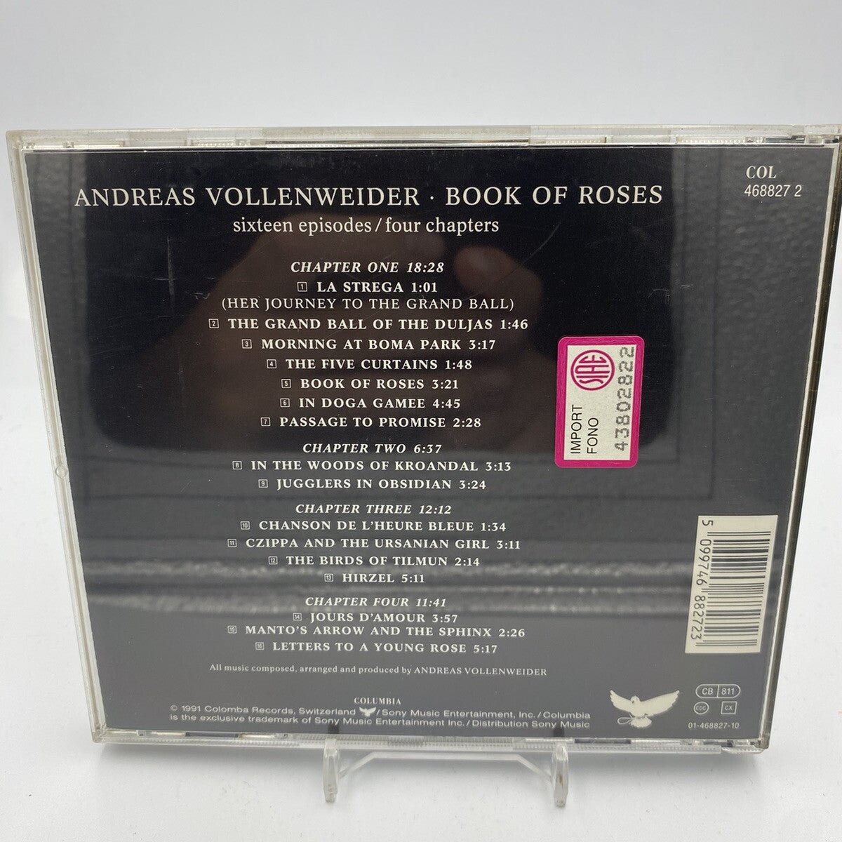 CD Andreas Vollenweider – Book Of Roses Elettronica Rock
