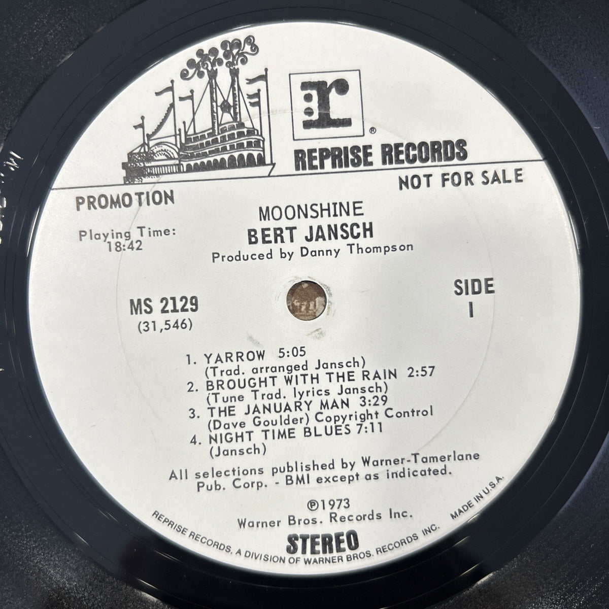 LP Bert Jansch - Moonshine MS 2129 Made In USA 1973 Rock Folk Vinile