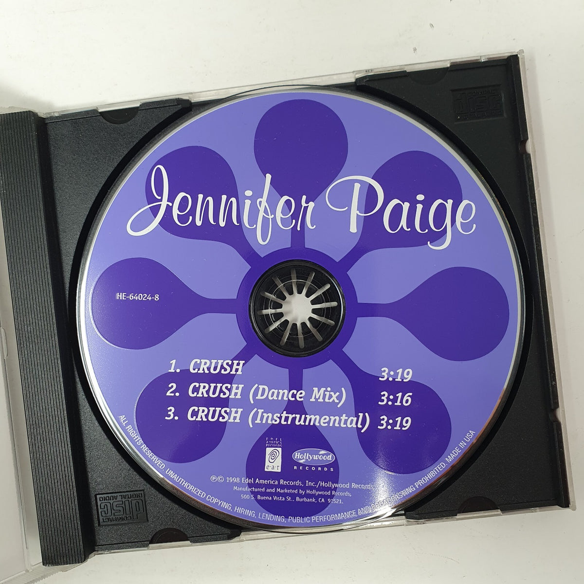 CD Jennifer Paige – CrushEdel America Records – HE-64024-2
