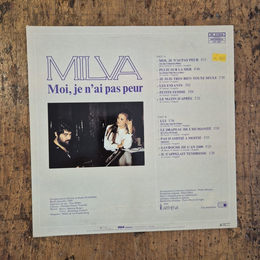 LP Milva - Moi Je N'ai Pas Peur RCA PL 37503 France Musica Italiana Vinile