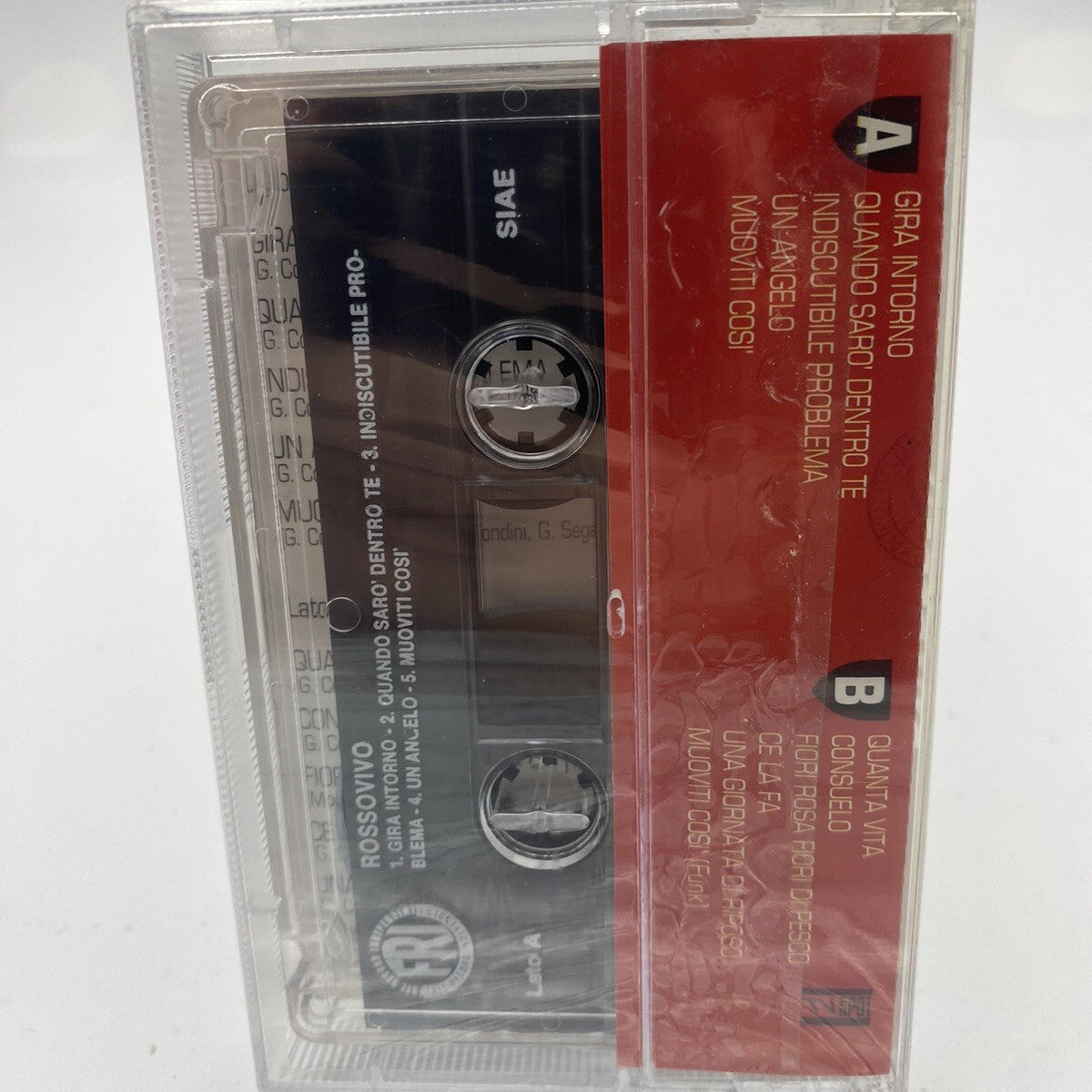 MUSICASSETTA Tape SS Rossovivo – Rossovivo Italy 1991