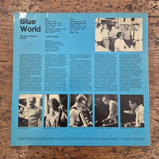 LP The Art Van Damme Quintet Blue World CRM 736 musica JAZZ Vinile 12
