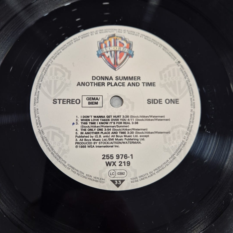 LP Donna Summer - Another Place And Time 255 976-1 Musica Pop Rock Vinile