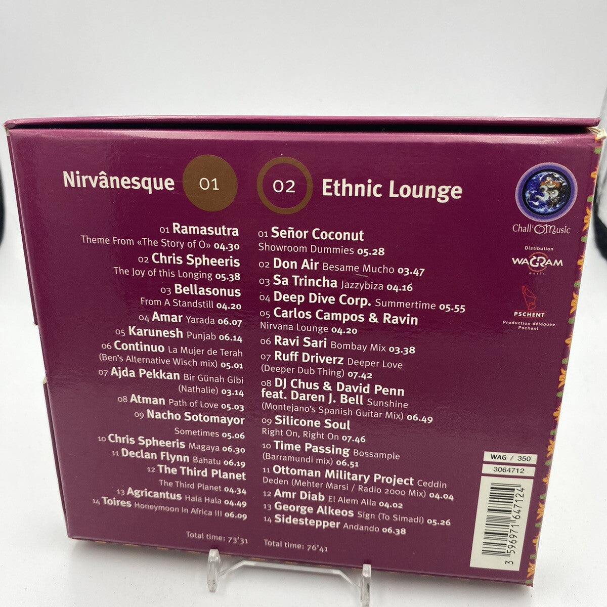 CD Claude Challe & Ravin – Nirvâna Lounge Elettronica