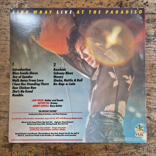 LP Link Wray - Live At The Paradiso VISA 7010 made in USA Vinile Rock