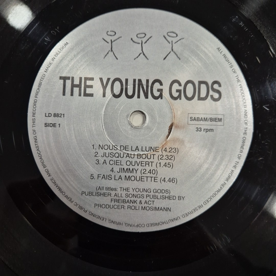 LP The Young Gods - LD 8821 Made In Belgium Electronic Rock Vinile