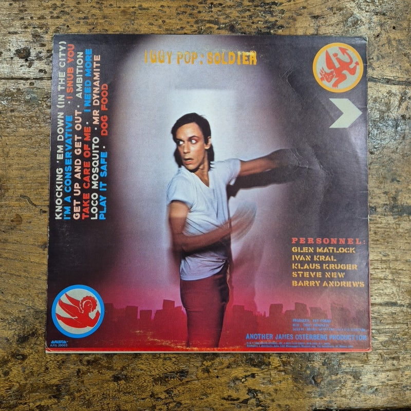 LP Iggy Pop - Soldier ARS 39003 Made In Italy 1980 Musica New Wave Vinile