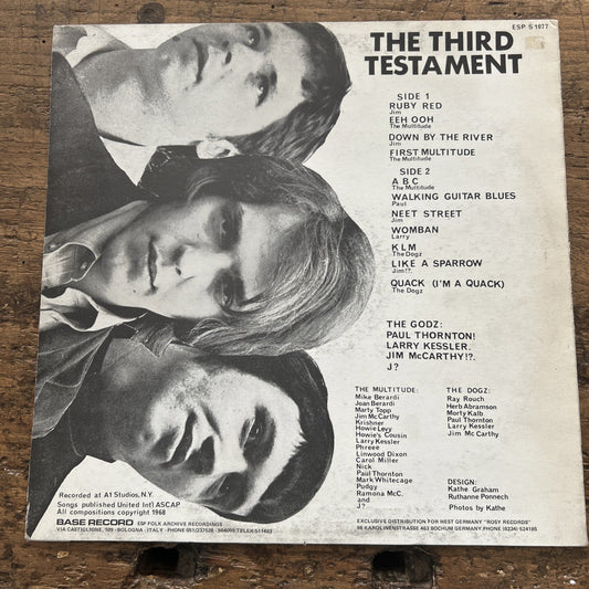 LP Godz - The Third Testament ESP S 1077 Vinile Musica Rock Psichedelica