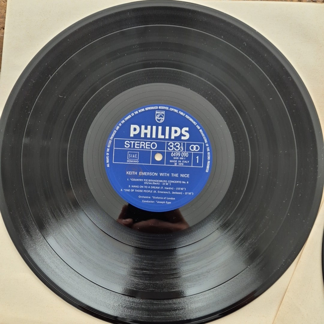 LP Keith Emerson With The Nice Made In Italy 1972 Musica Rock Vinile 12