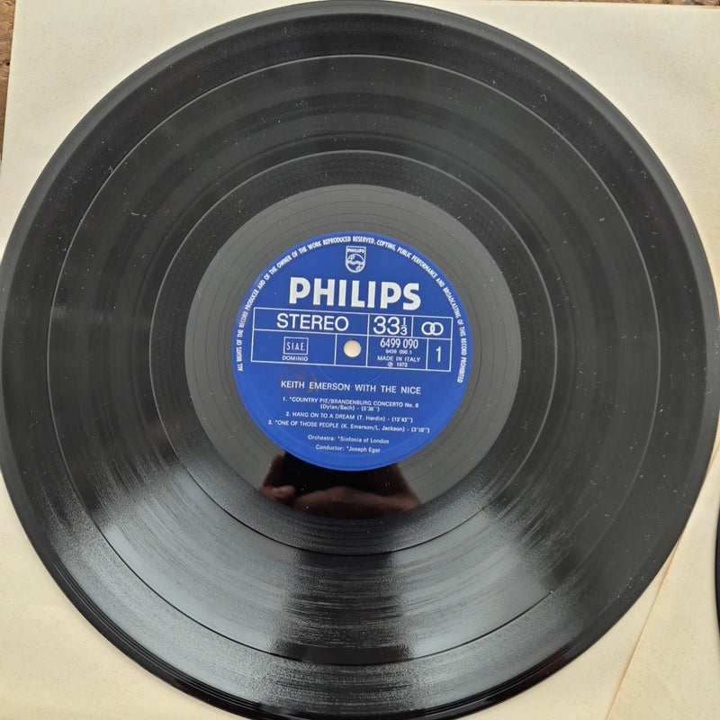 LP Keith Emerson With The Nice Made In Italy 1972 Musica Rock Vinile 12