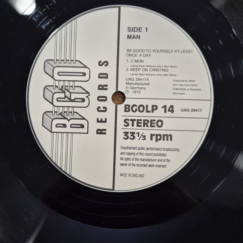 LP Man - Be Good To Yourself At Least Once A Day BGOLP 14 Rock Garage Vinile
