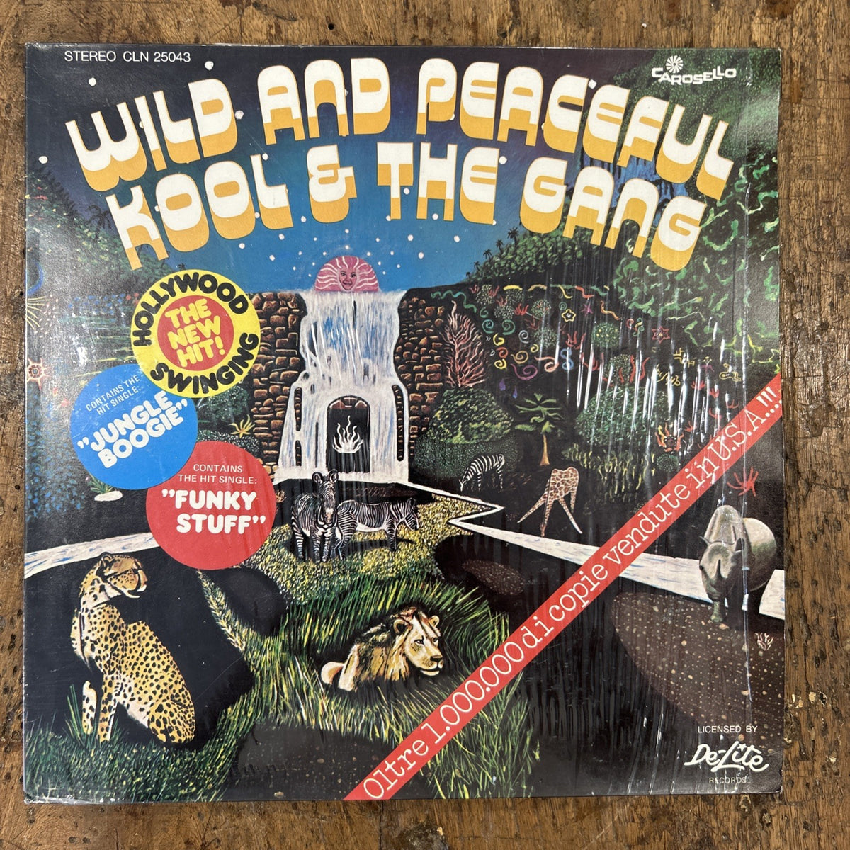 LP World And Peaceful Kool And The Gang CLN 25043 Italy Funk Soul Disco Vinile