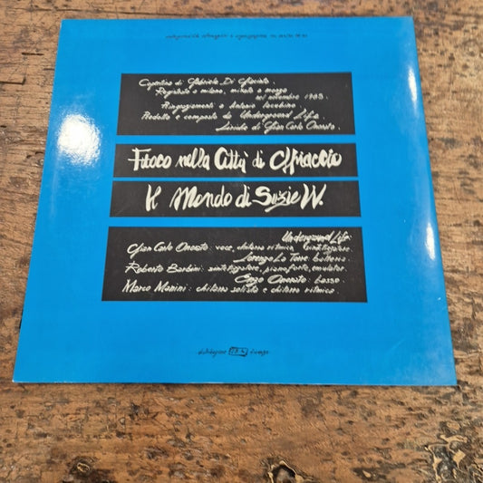 LP Underground Life - Fuoco Nella Città Di Ghiaccio 1985 Musica Rock Vinile 12