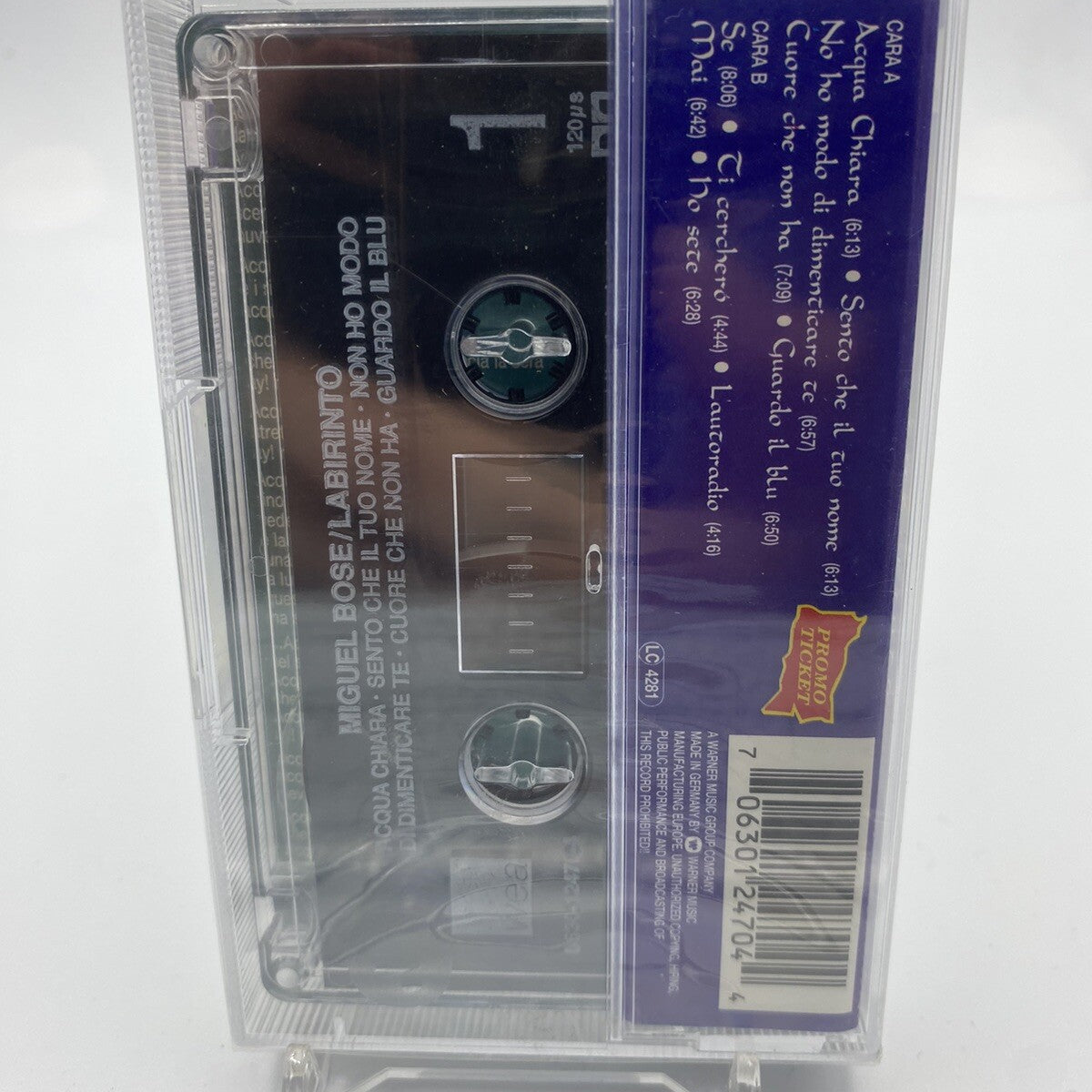 MUSICASSETTA Tape SS Miguel Bosé – Labirinto Italy 1996