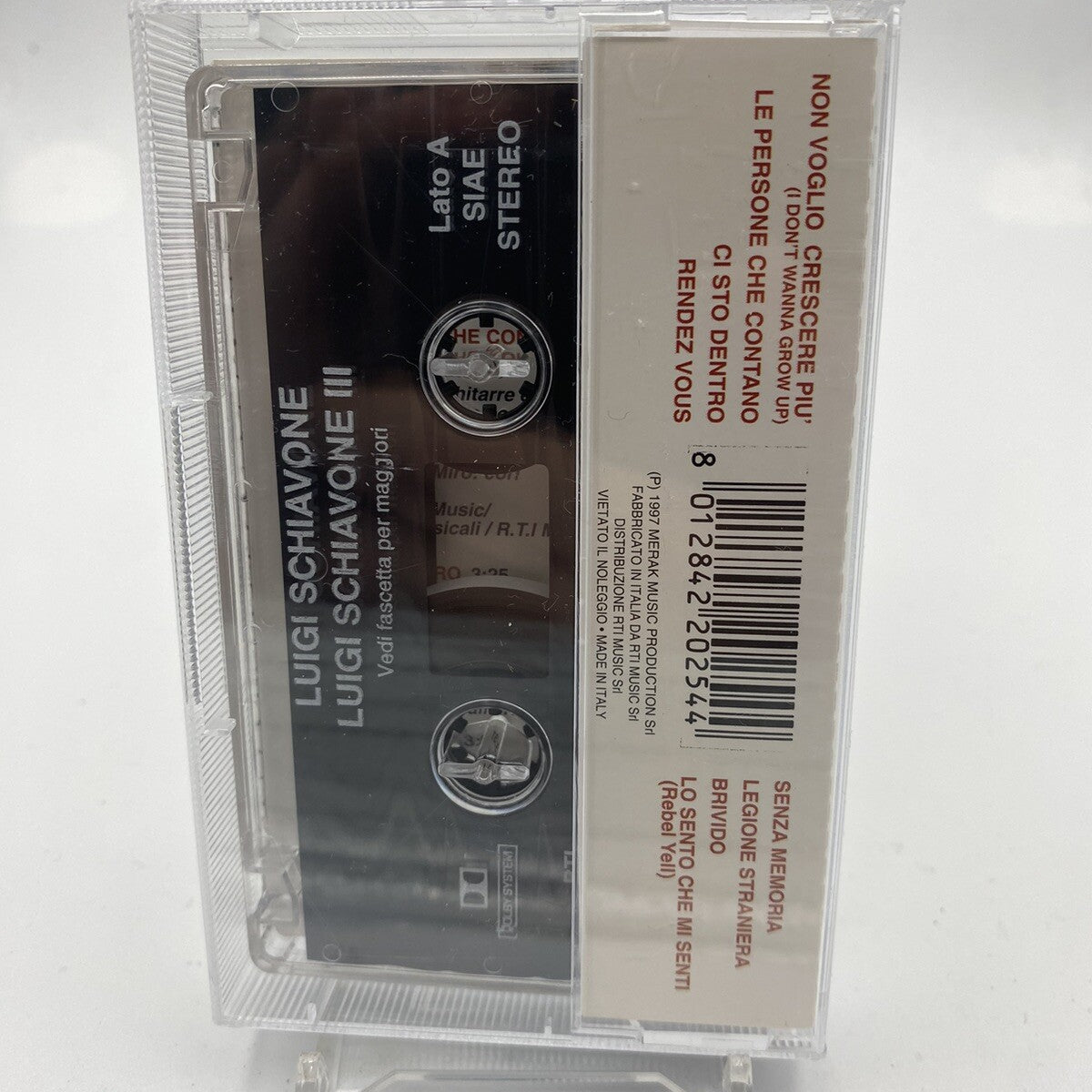 MUSICASSETTA Tape VG Luigi Schiavone Enrico Ruggeri – III Raro Italy 1985 Rock