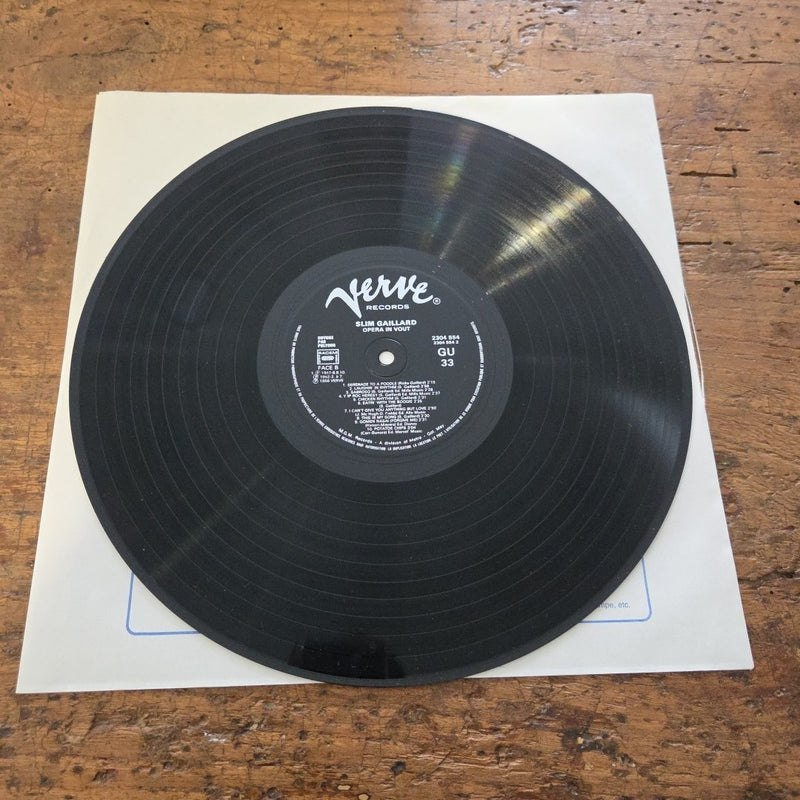 LP Slim Gaillard - Opera In Vout 1956 2304 554 Jazz Vinile Made In France