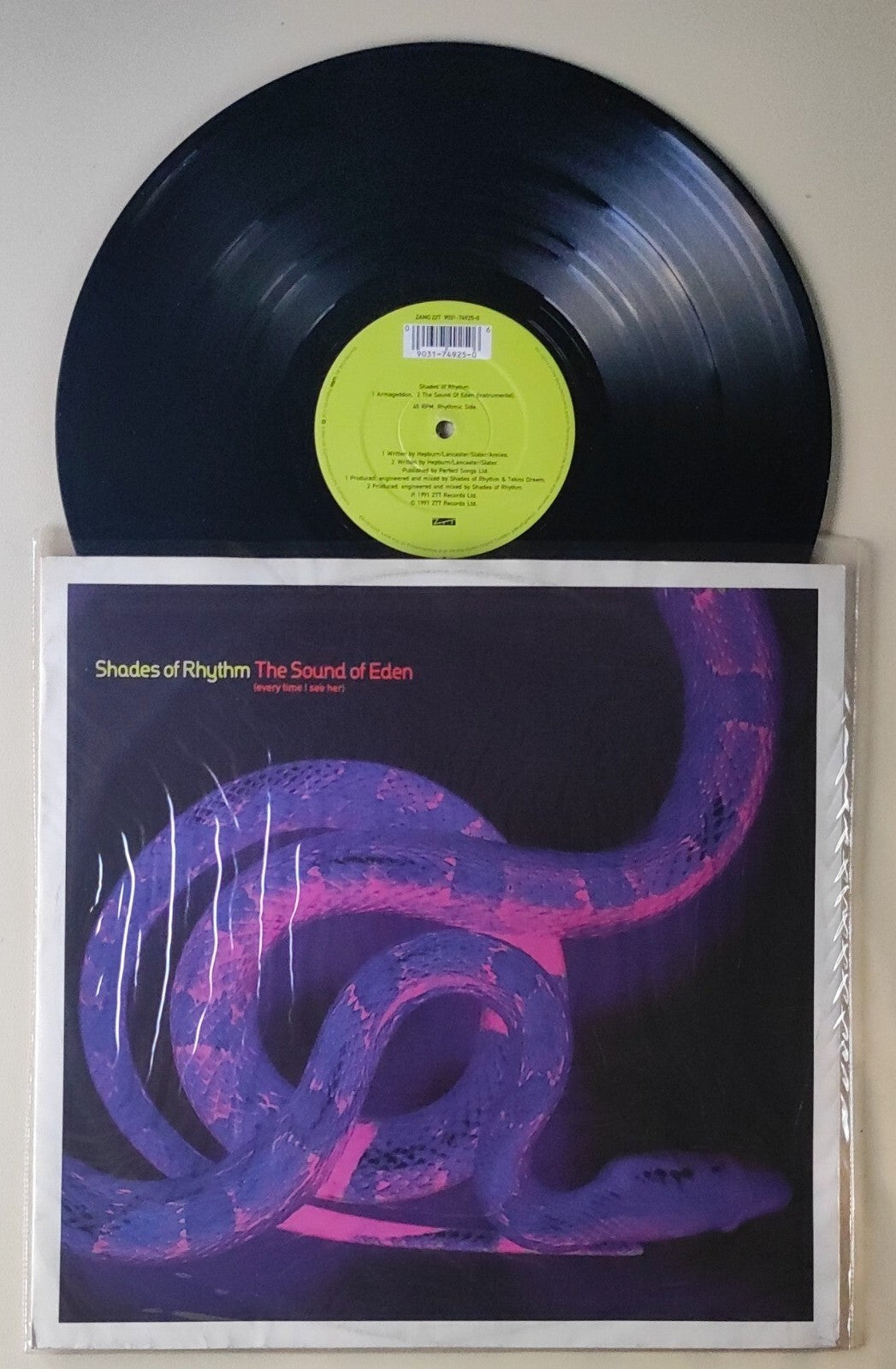LP SHADES OF RHYTHM "THE SOUND OF EDEN" ZTT RECORDS 1991  ITALY ELECTRONIC