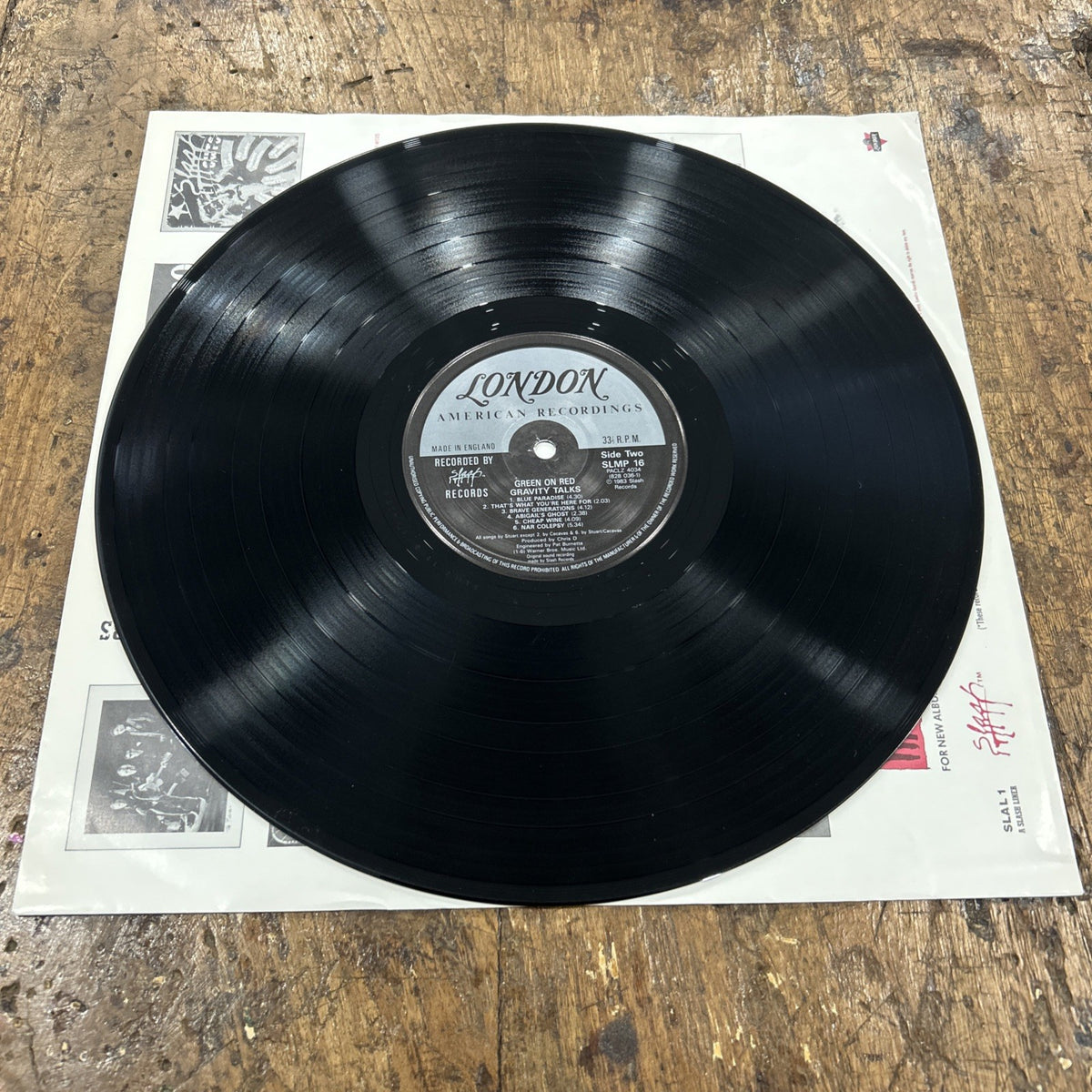 LP Green On Red - Gravity Talks SLMP 16Vinile 1987 UK Alternative Rock Country