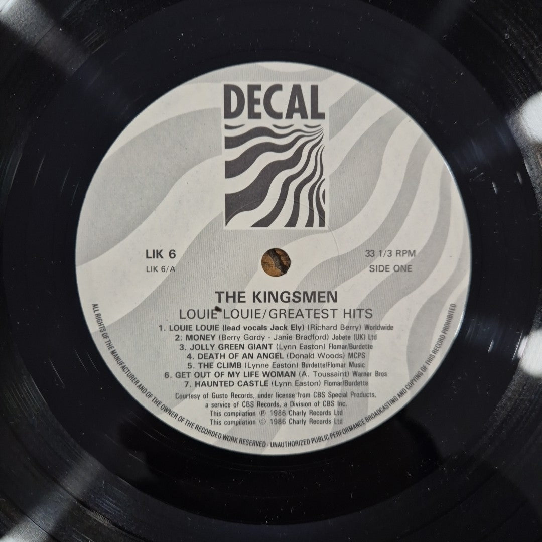 LP The Kingsman - Louie Louie / Greatest Hits LIK 6 Musica Rock Vinile