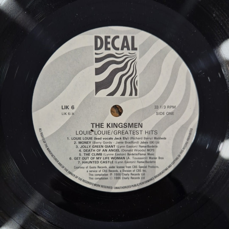 LP The Kingsman - Louie Louie / Greatest Hits LIK 6 Musica Rock Vinile