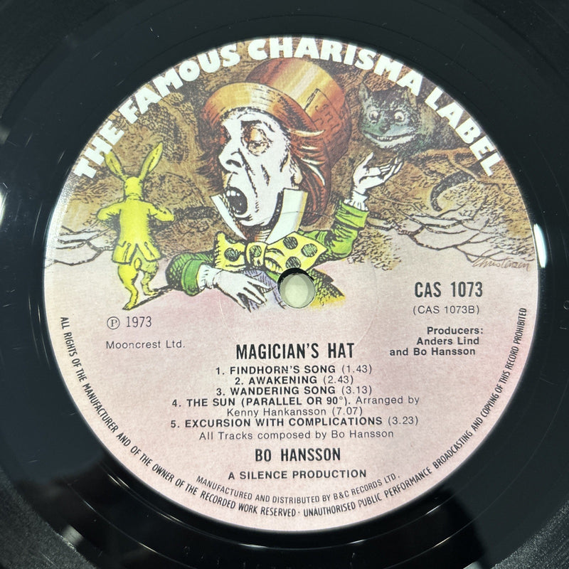 LP Bo Hasson - Magician’s Hat CAS 1073 Vinile UK Prog Rock Progressive