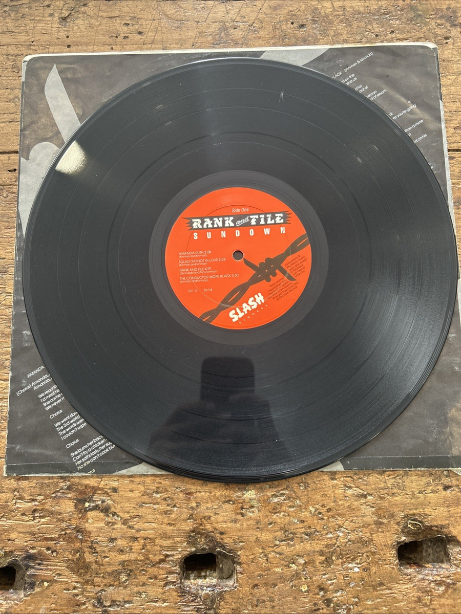 LP Rank And File - Sundown SR-114 Vinile Musica Punk Rock