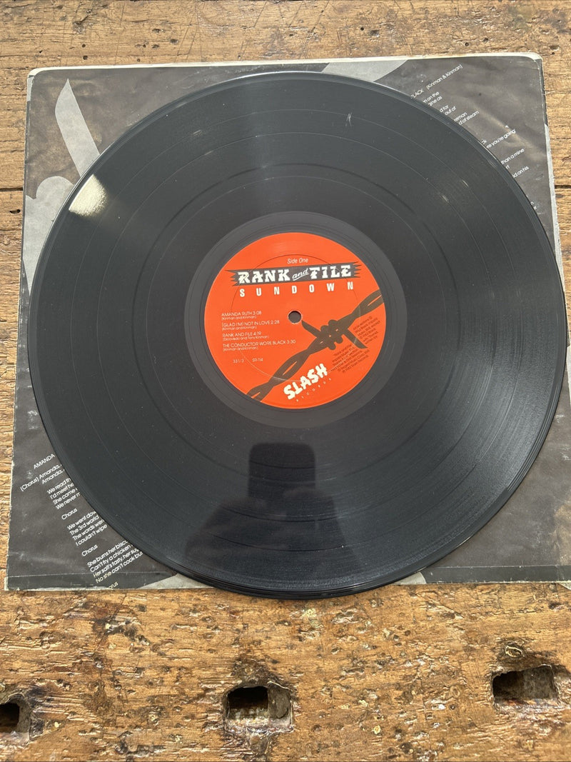 LP Rank And File - Sundown SR-114 Vinile Musica Punk Rock