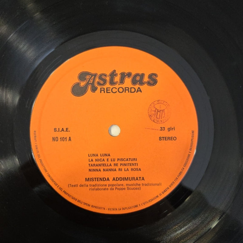 LP Mistenda Addimurata - N'tiempu Fui Cavaddu N0 101 Made In Italy Folk Music