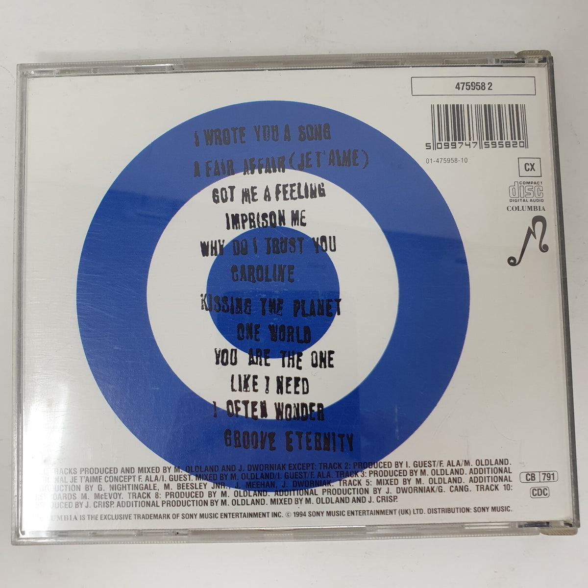 CD Misty Oldland – Supernatural Columbia – 475958 2