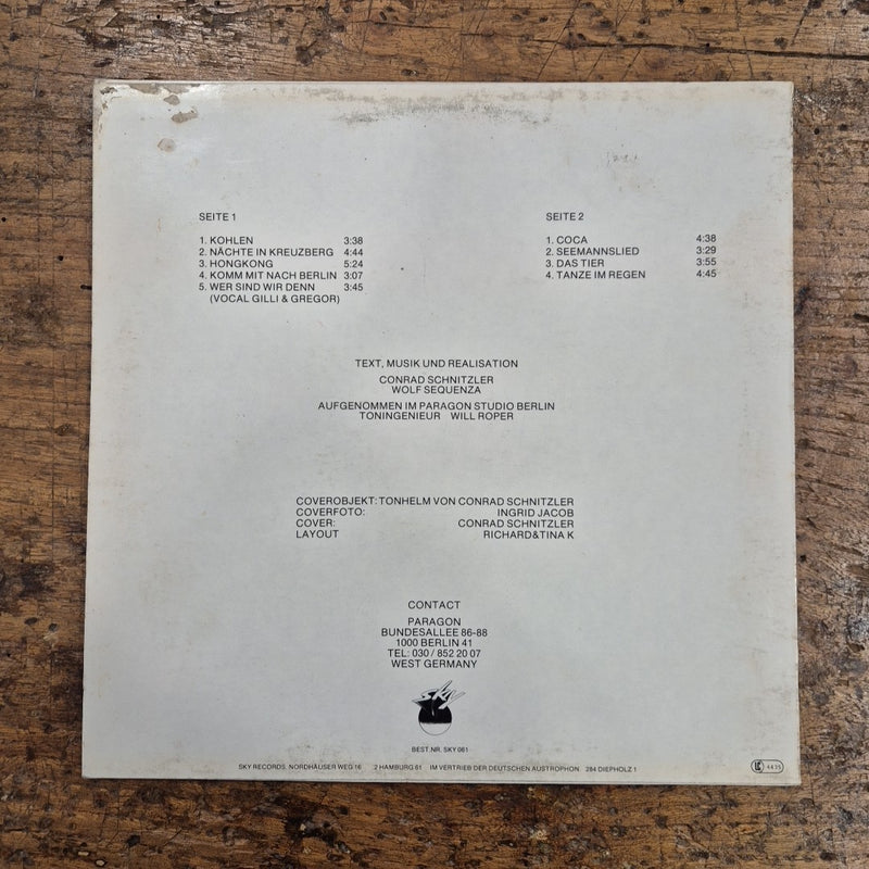 LP Conrad Schnitzler - Con 3 Sky 061 Germany 1981 Experimental Electronic