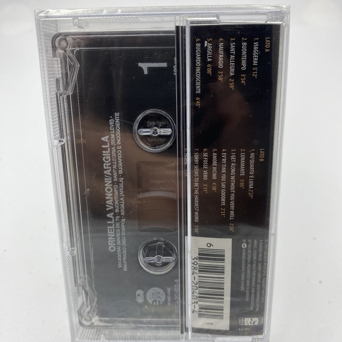 MUSICASSETTA Tape SS Ornella Vanoni Argilla Italy