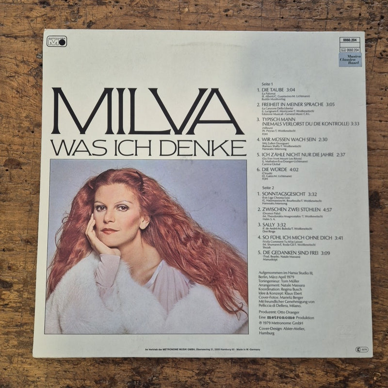 LP Milva - Was Ich Denke 0060.204 Made In Germany Musica Italiana Vinile