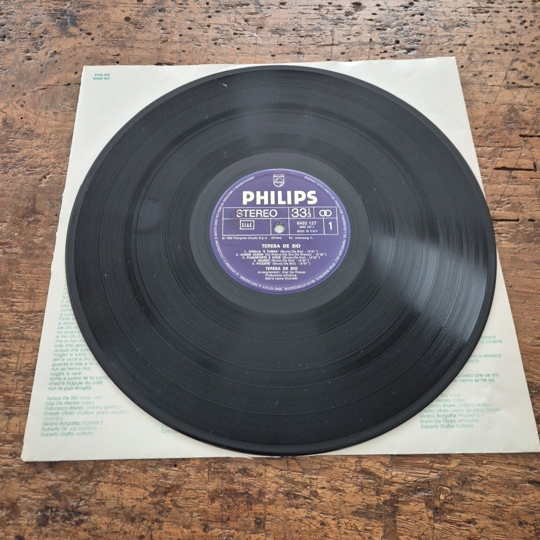 LP Teresa De Sio - Philips 6492 127 Italy 1982 Musica Italiana Vinile Chanson