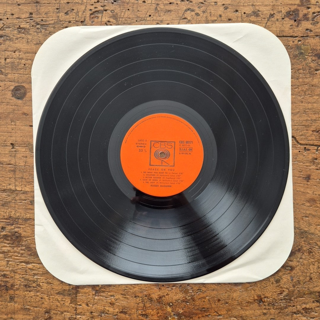 LP Roger McGuinn - Peace On You Prima Stampa Italiana 1974 Vinile 12