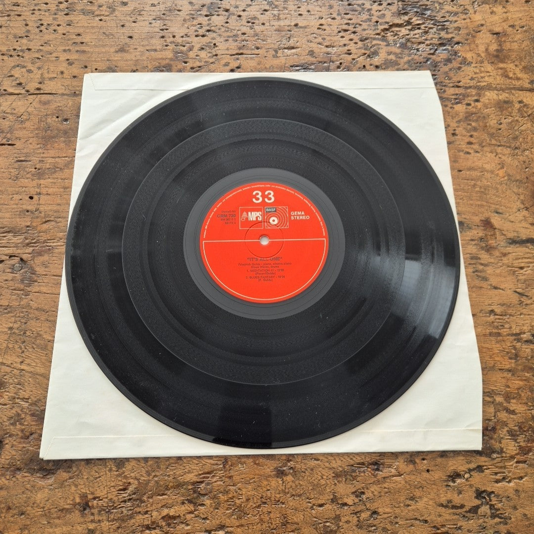 LP It's All One Friedrich Gulda Klaus Weiss CRM 730 Musica Jazz Vinile 12