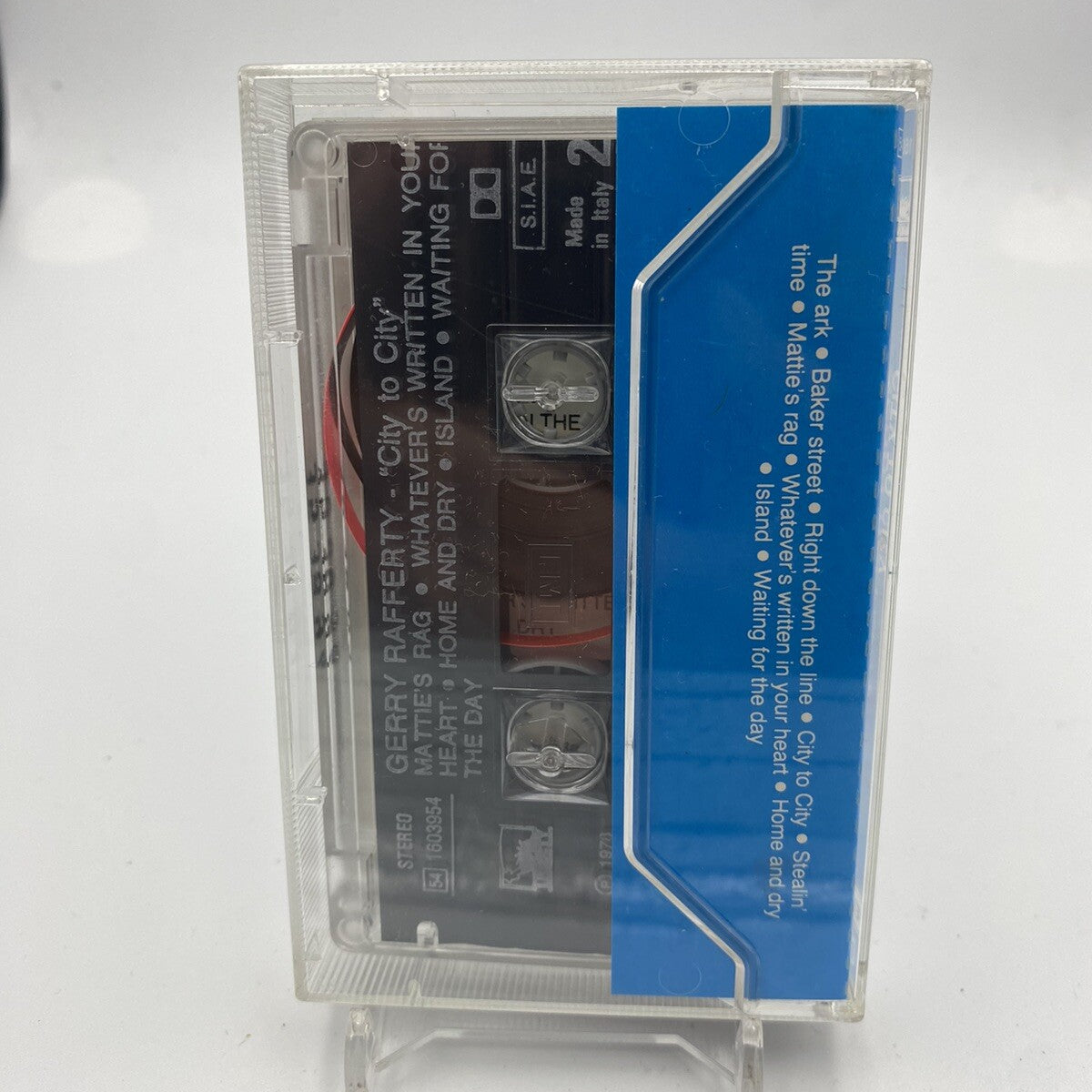 MUSICASSETTA Tape VG Gerry Rafferty ‎– City To City Rock Pop 1978
