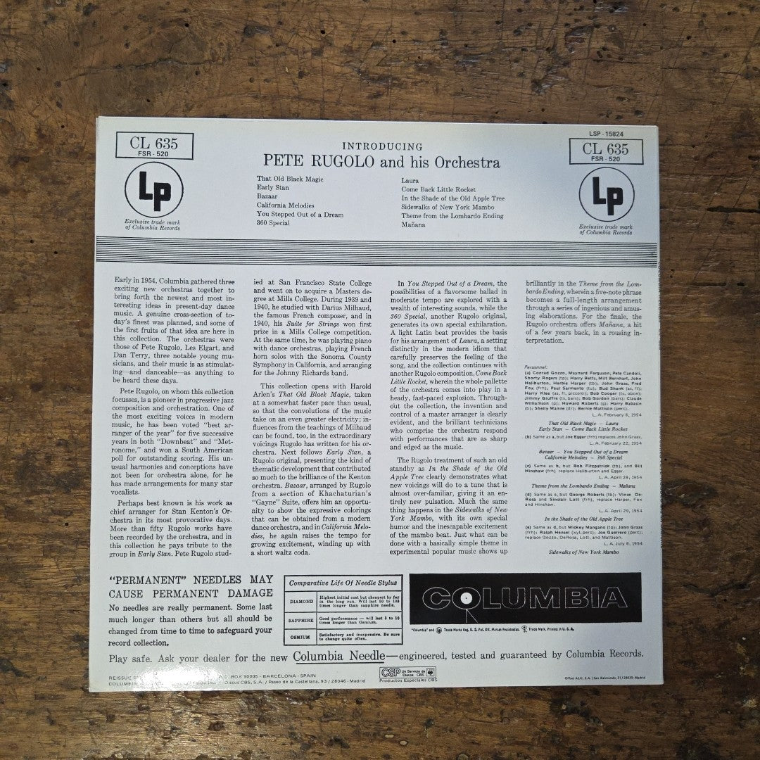 LP Pete Rugolo - Introducing Pete Rugolo CL 635 1986 Jazz Vinile Made In Spain