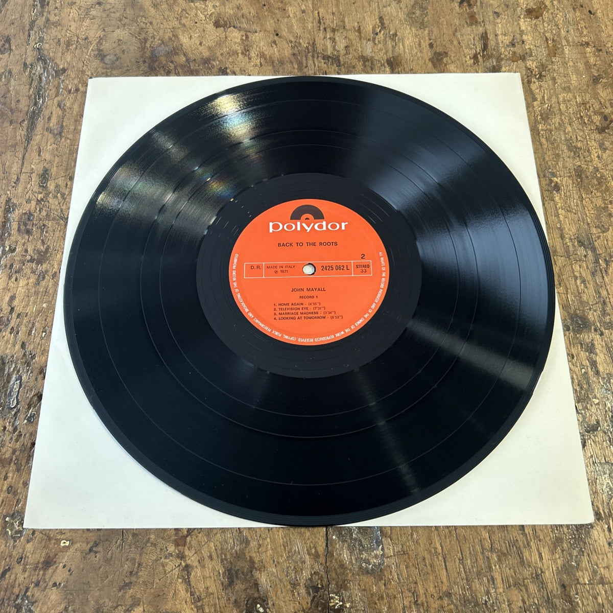 2 LP John Mayall - Back To The Roots 2425 062 L Polydor Rock Vinile